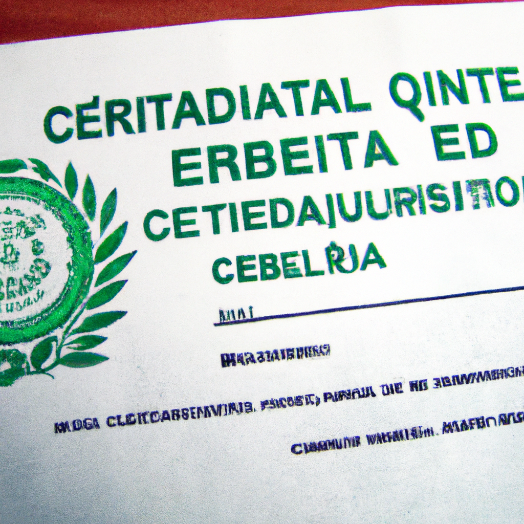 Certificado Sustentabilidade